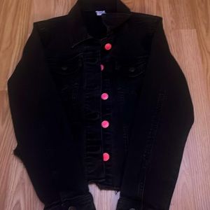 Black n pink jacket